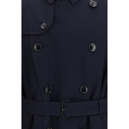 Trenci Burberry albastru din bumbac
