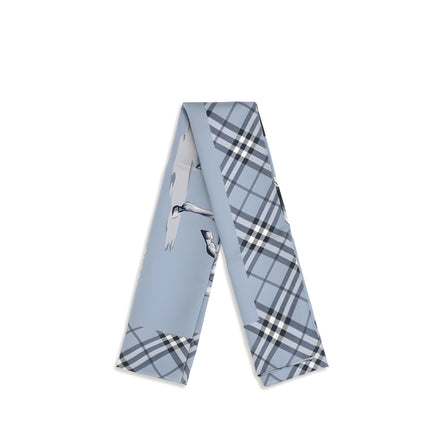 Eșarfă Burberry albastră din mătase