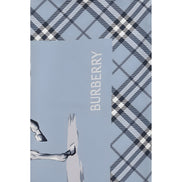 Eșarfă Burberry albastră din mătase
