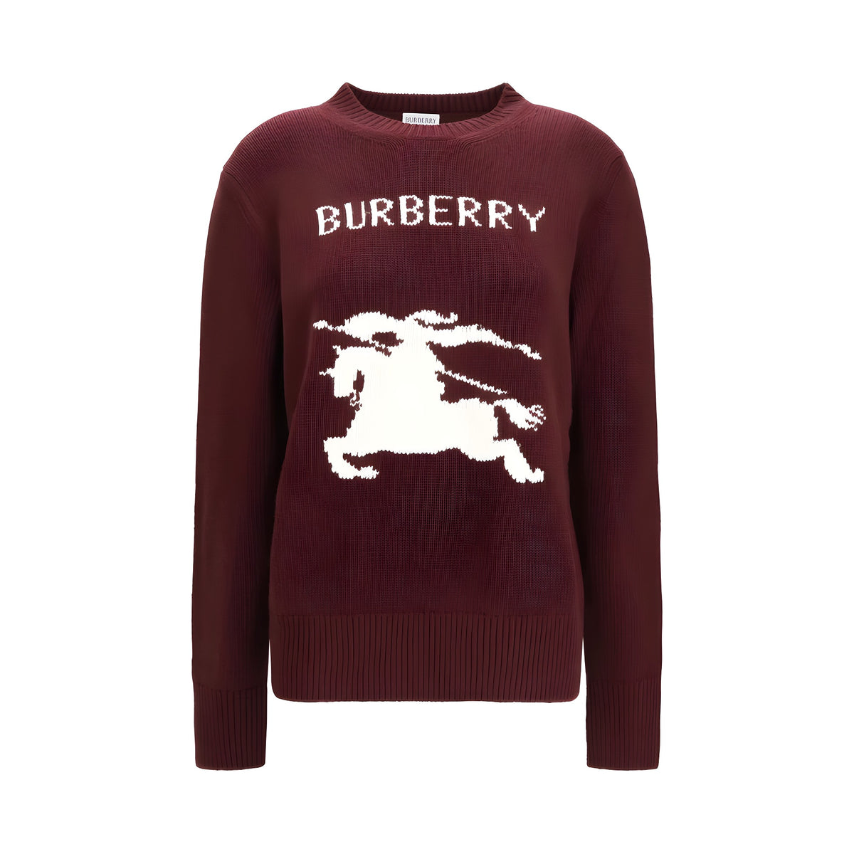 Burberry Pulover Bordo din Lână