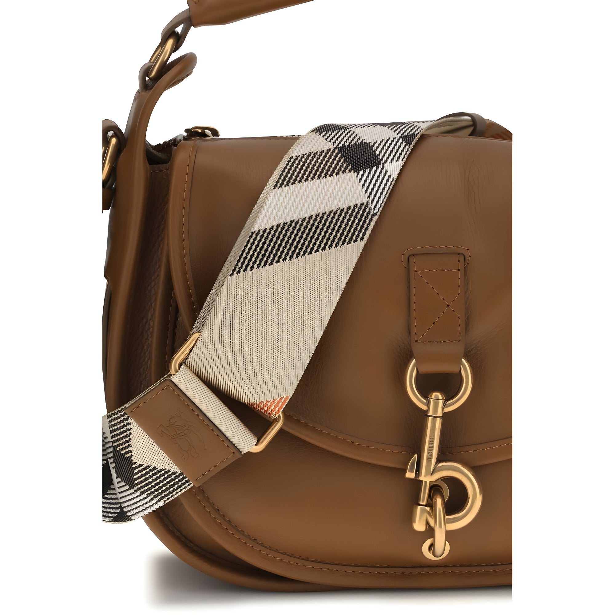 Burberry Brown Calf Leather Shoulder Bag