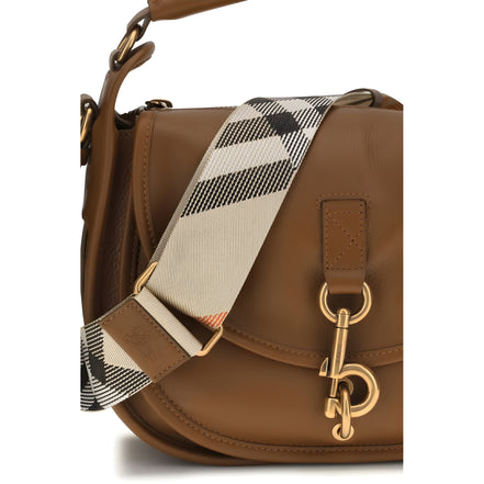 Burberry Brown Calf Leather Shoulder Bag