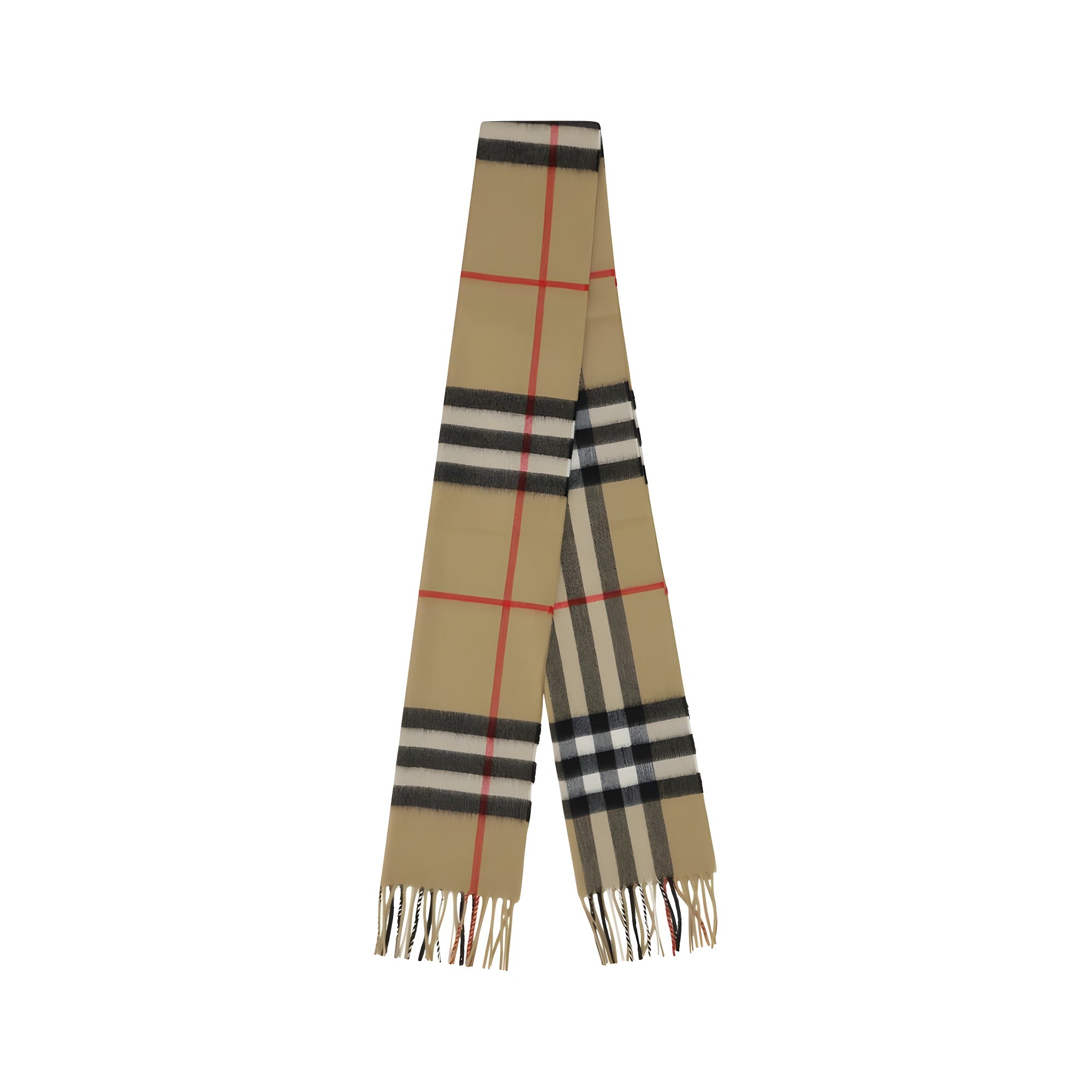 Eșarfă Burberry maro din cașmir