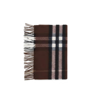 Eșarfă Burberry maro din cașmir