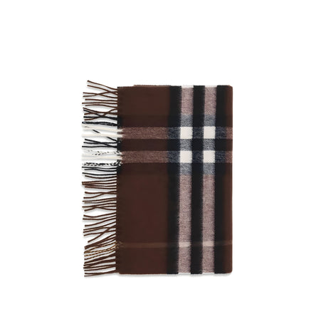 Eșarfă Burberry maro din cașmir