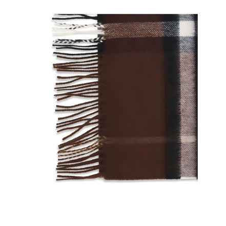 Eșarfă Burberry maro din cașmir