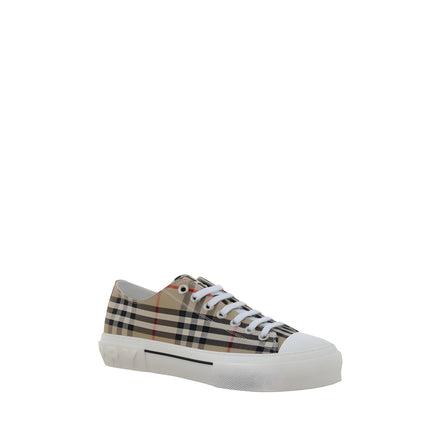 Burberry Brown TNR Cotton Nova Check Low Top Sneakers
