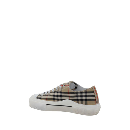 Burberry Brown TNR Cotton Nova Check Low Top Sneakers