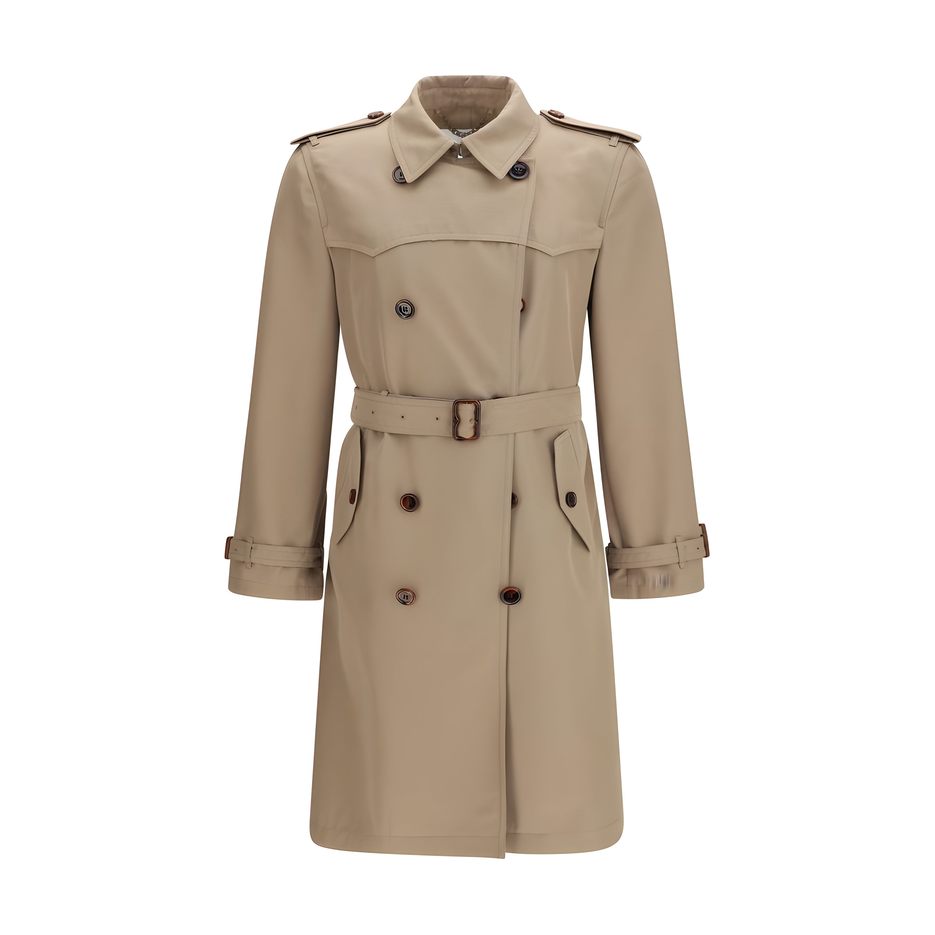 Burberry Brown Silk Trench Coat