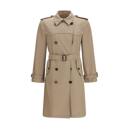 Burberry Brown Silk Trench Coat