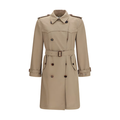 Burberry Brown Silk Trench Coat