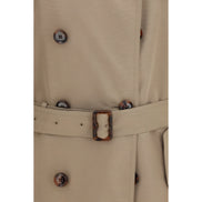 Burberry Brown Silk Trench Coat