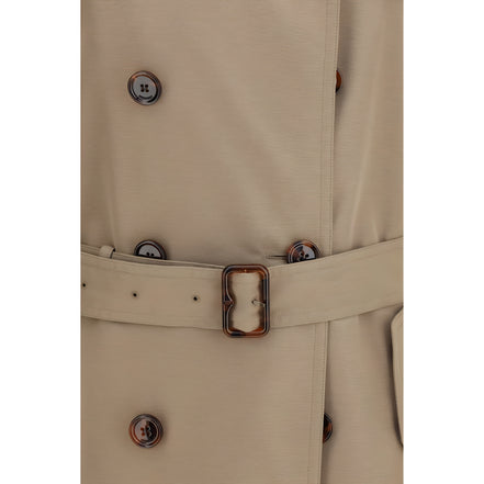 Burberry Brown Silk Trench Coat