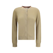 Cardigan din lână maro Burberry