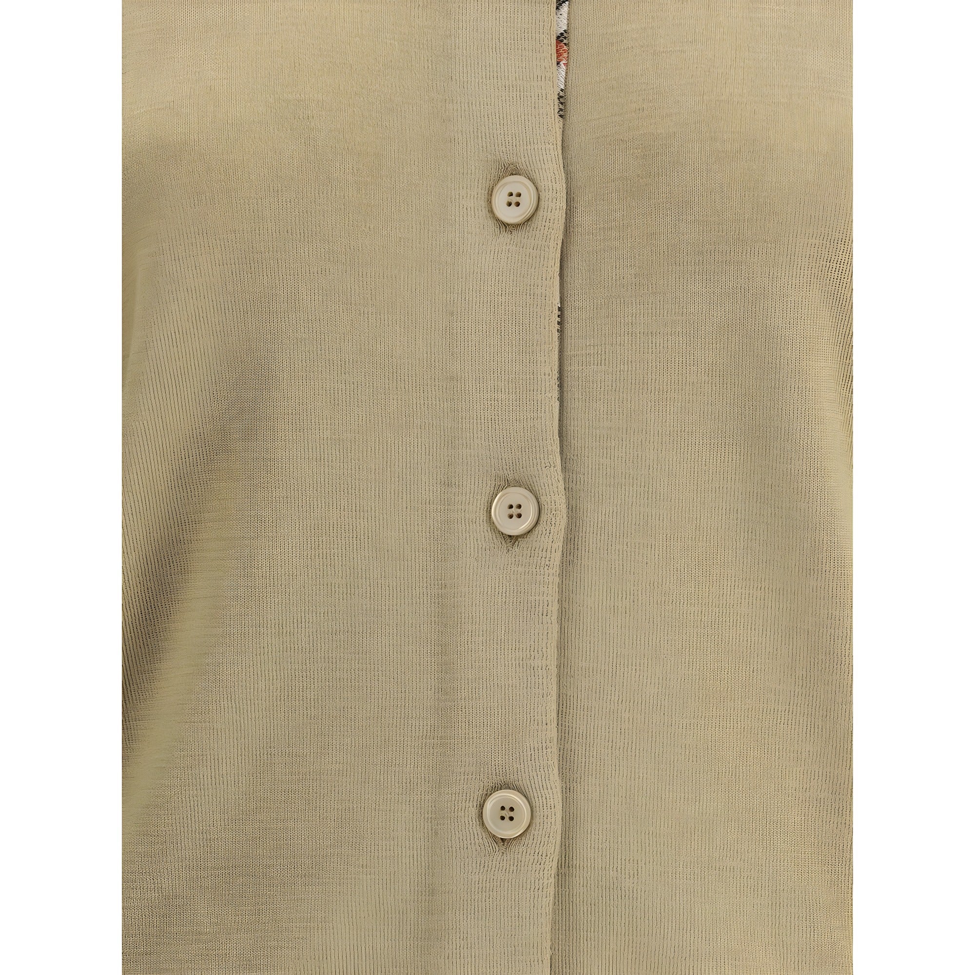 Cardigan din lână maro Burberry