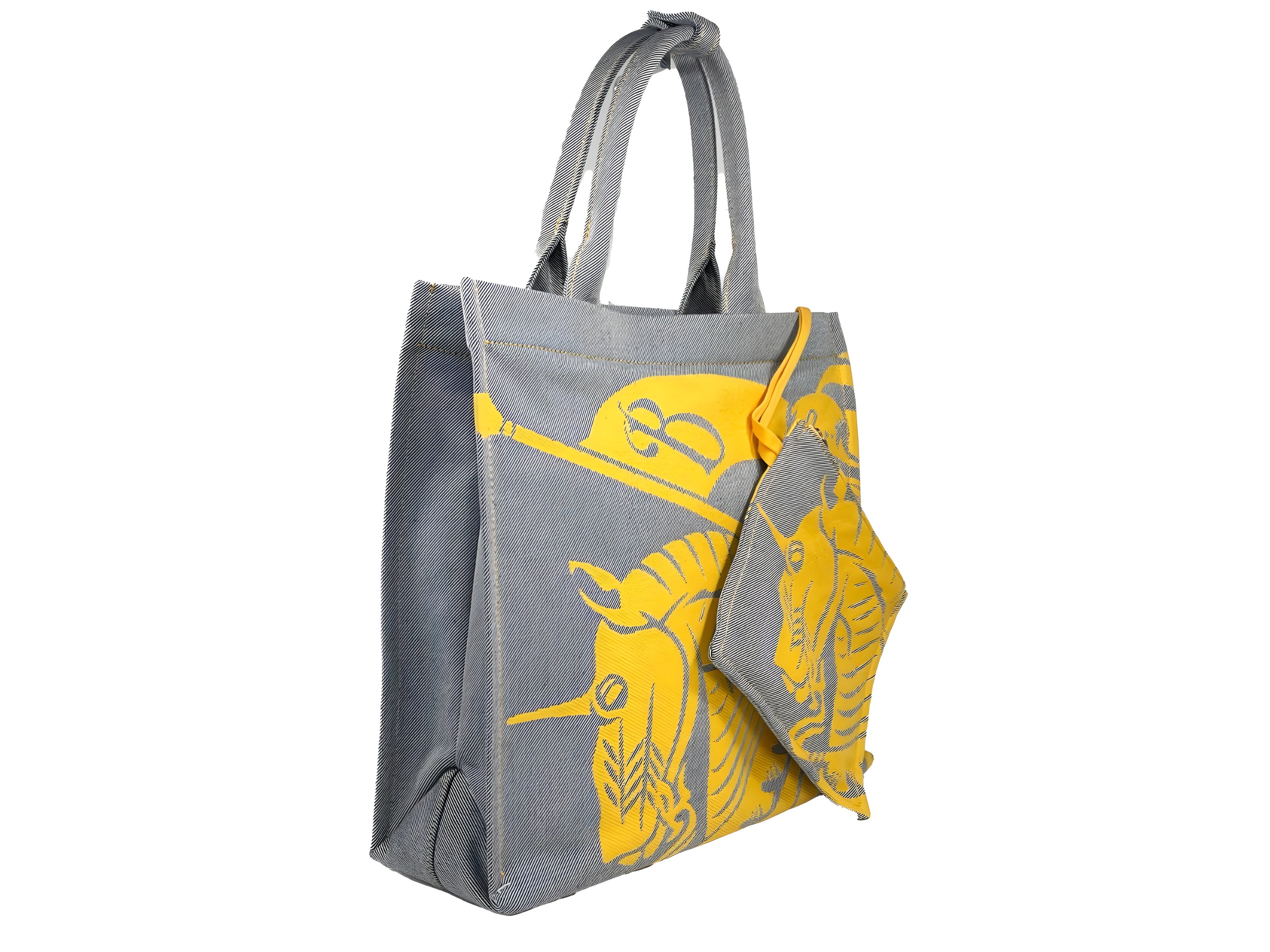 Geantă tote Burberry EKD Canvas cu portmoneu monede