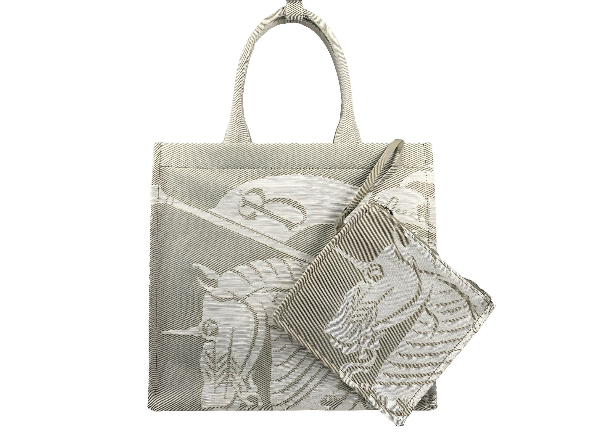 Geantă tip tote Burberry EKD din pânză cu borsetă pentru monede