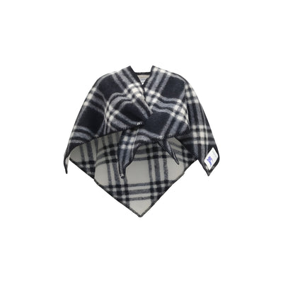 Burberry Gray Wool Oves Aries Scarf
