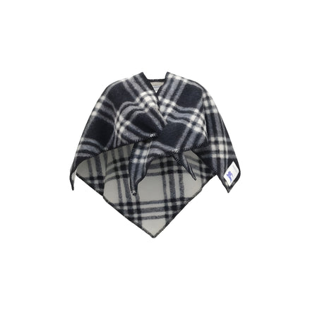 Burberry Gray Wool Oves Aries Scarf