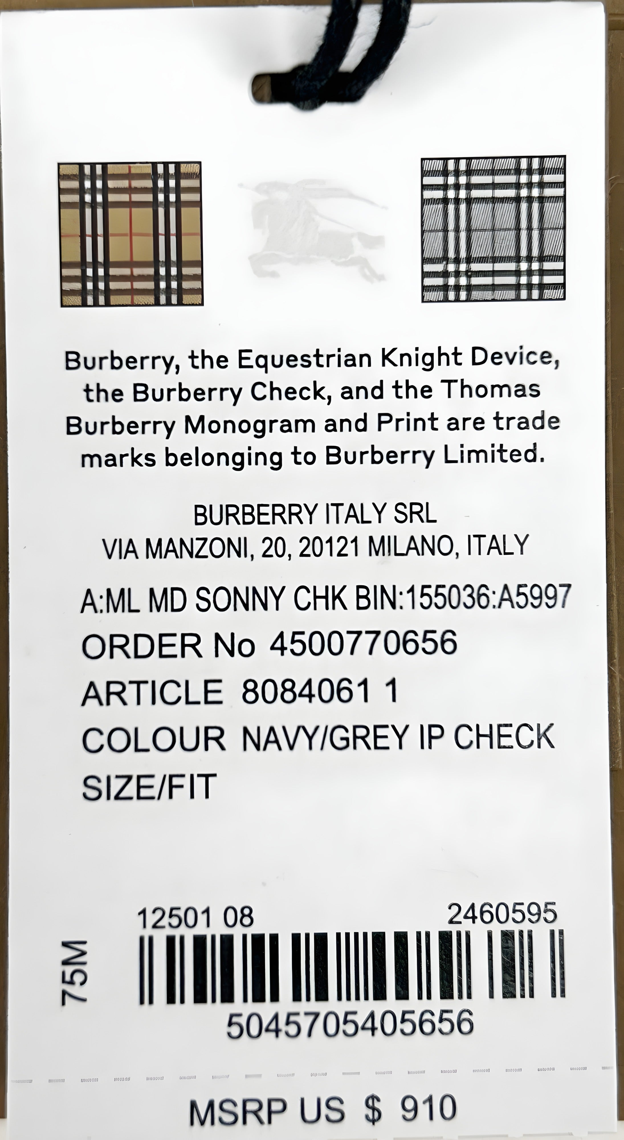 Burberry Medium Check Sonny Fanny Belt Bag