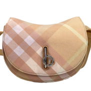 Burberry Mini Check Rocking Horse Crossbody Bag