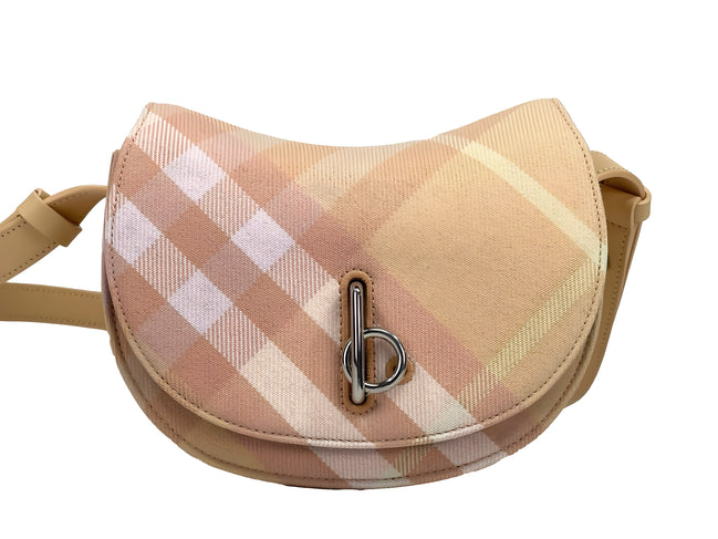 Burberry Mini Check Rocking Horse Crossbody Bag