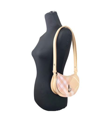 Burberry Mini Check Rocking Horse Crossbody Bag