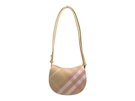 Burberry Mini Check Rocking Horse Crossbody Bag