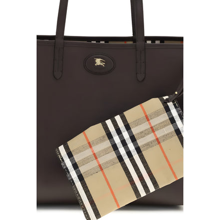 Geantă de umăr Burberry din piele de vițel multicoloră
