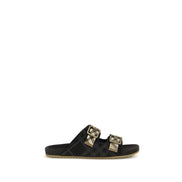 Sandale plate din cauciuc multicolore Burberry