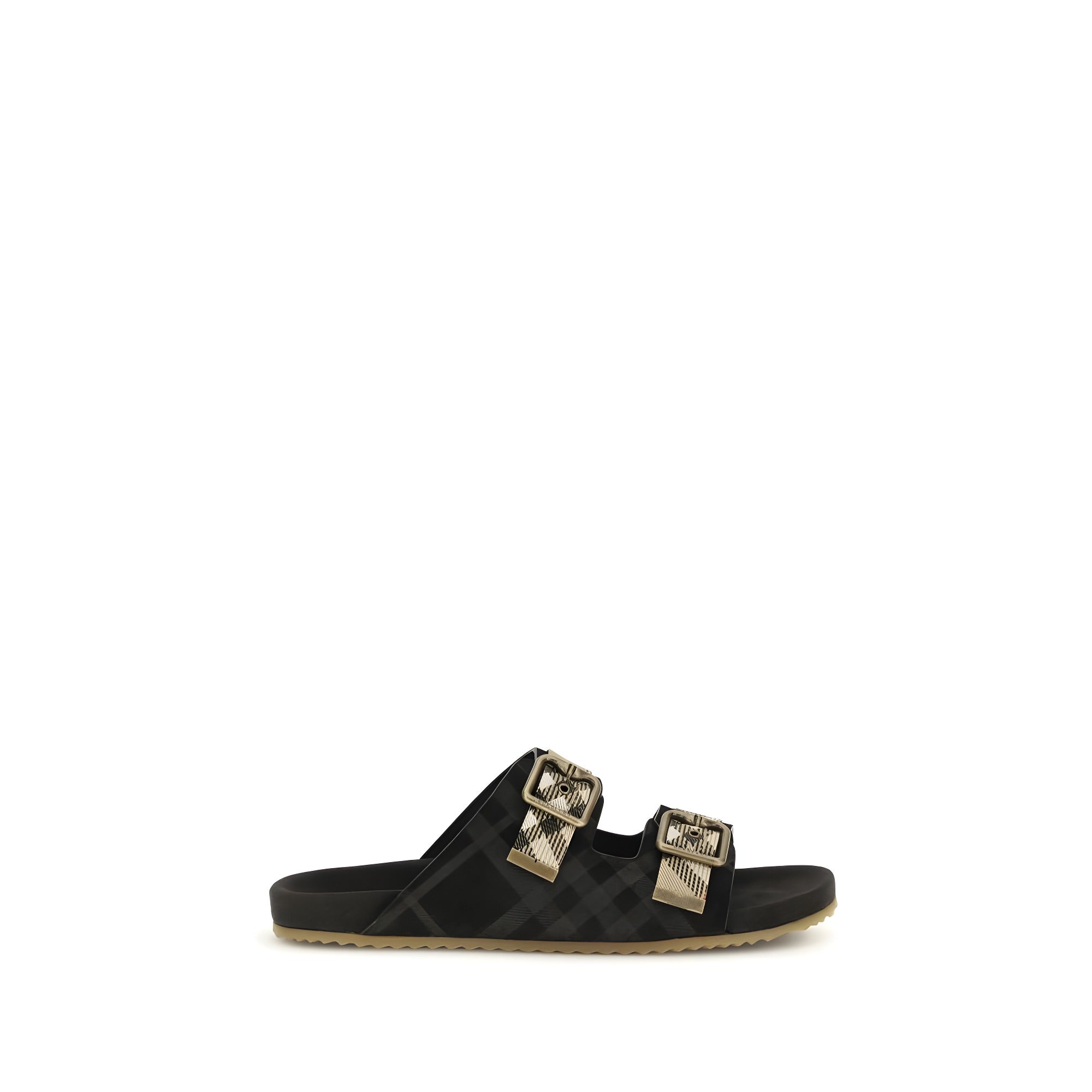 Sandale plate din cauciuc multicolore Burberry
