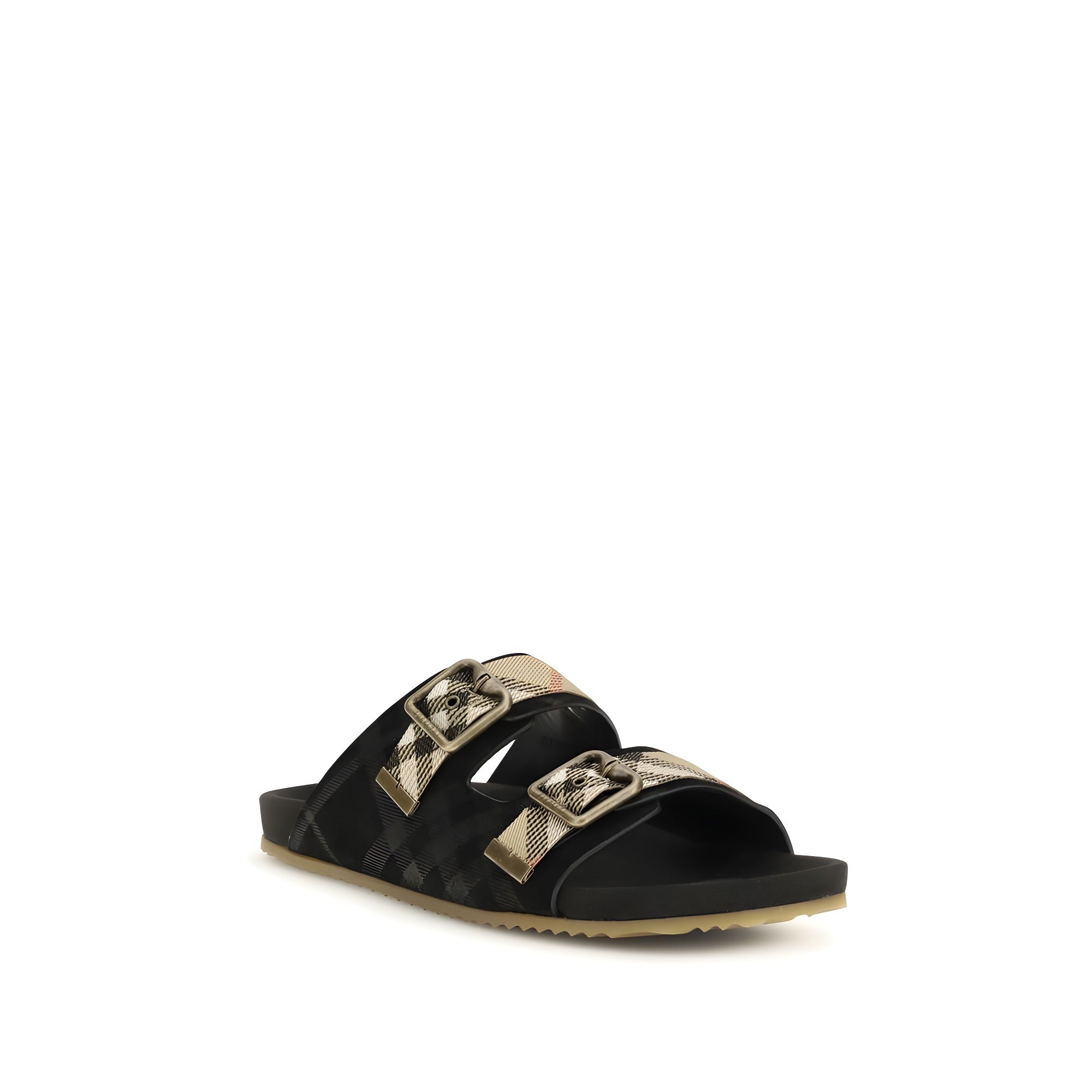 Sandale plate din cauciuc multicolore Burberry