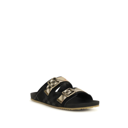 Sandale plate din cauciuc multicolore Burberry