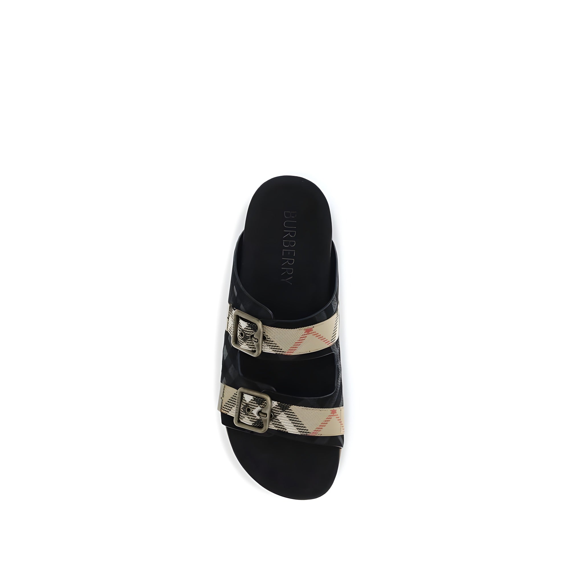 Sandale plate din cauciuc multicolore Burberry