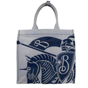 Geantă tote Burberry Navy EKD din pânză cu borsetă pentru monede