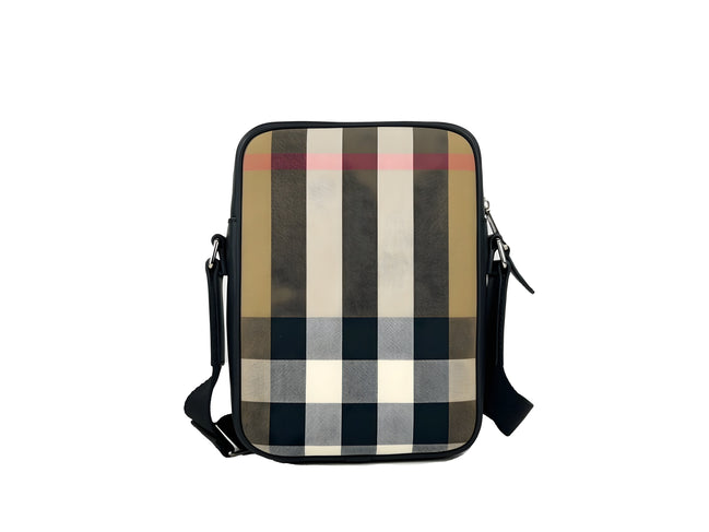 Geantă crossbody Burberry Paddy cu imprimeu în carouri