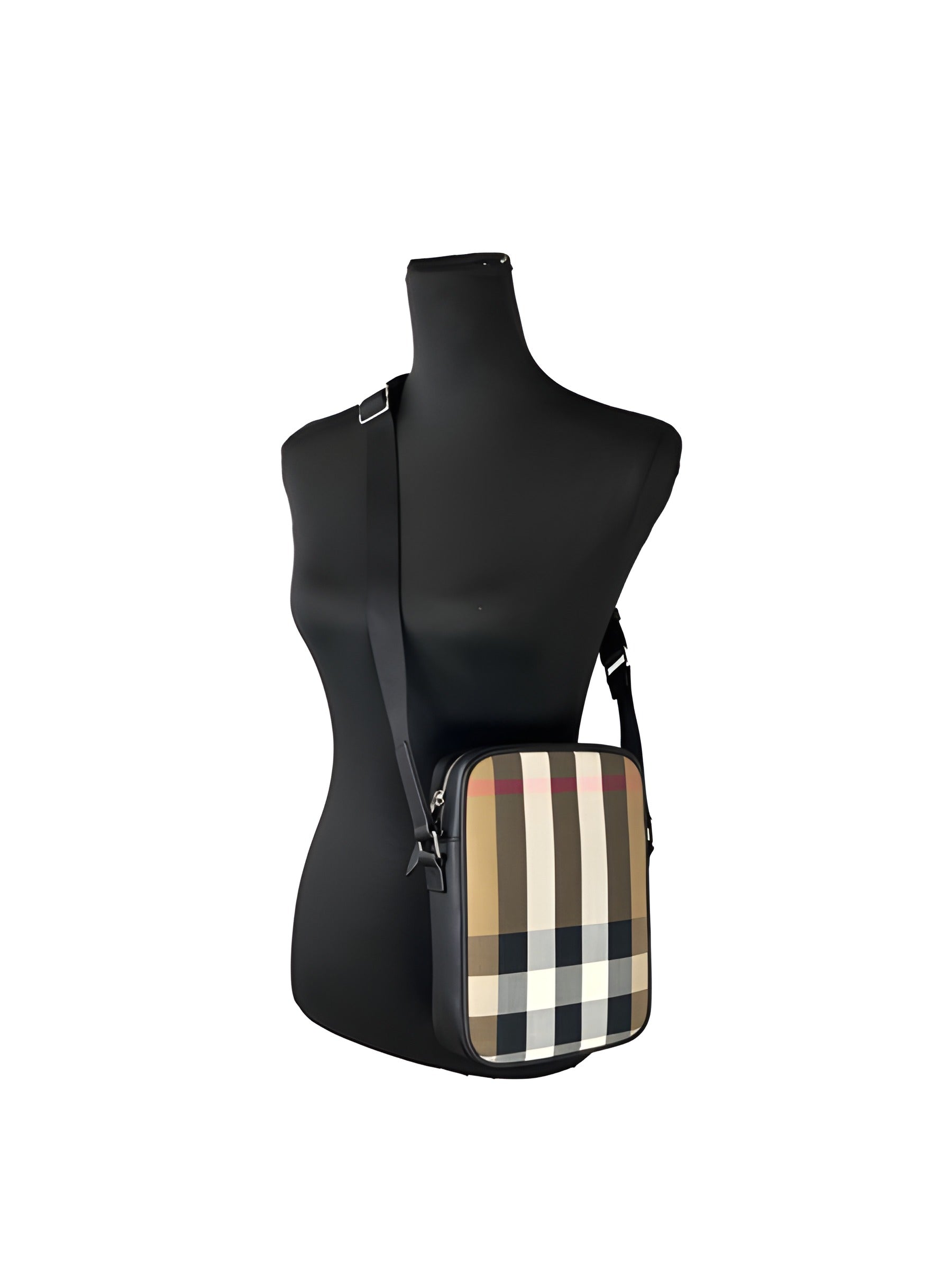Geantă crossbody Burberry Paddy cu imprimeu în carouri
