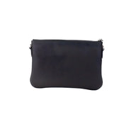 Burberry Peyton Monogram Black Leather Pouch Crossbody Bag