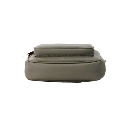 Burberry Small Dark Fern Green Grainy Leather Camera Crossbody Bag