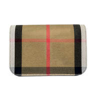 Geantă Burberry Madison mică, din piele, tip crossbody, cu carouri