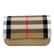 Burberry Small Leather Madison Crossbody Check Bag