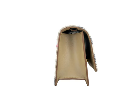 Geantă Crossbody Burberry Madison Check mică, din piele