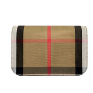 Burberry Small Leather Madison Crossbody Check Bag