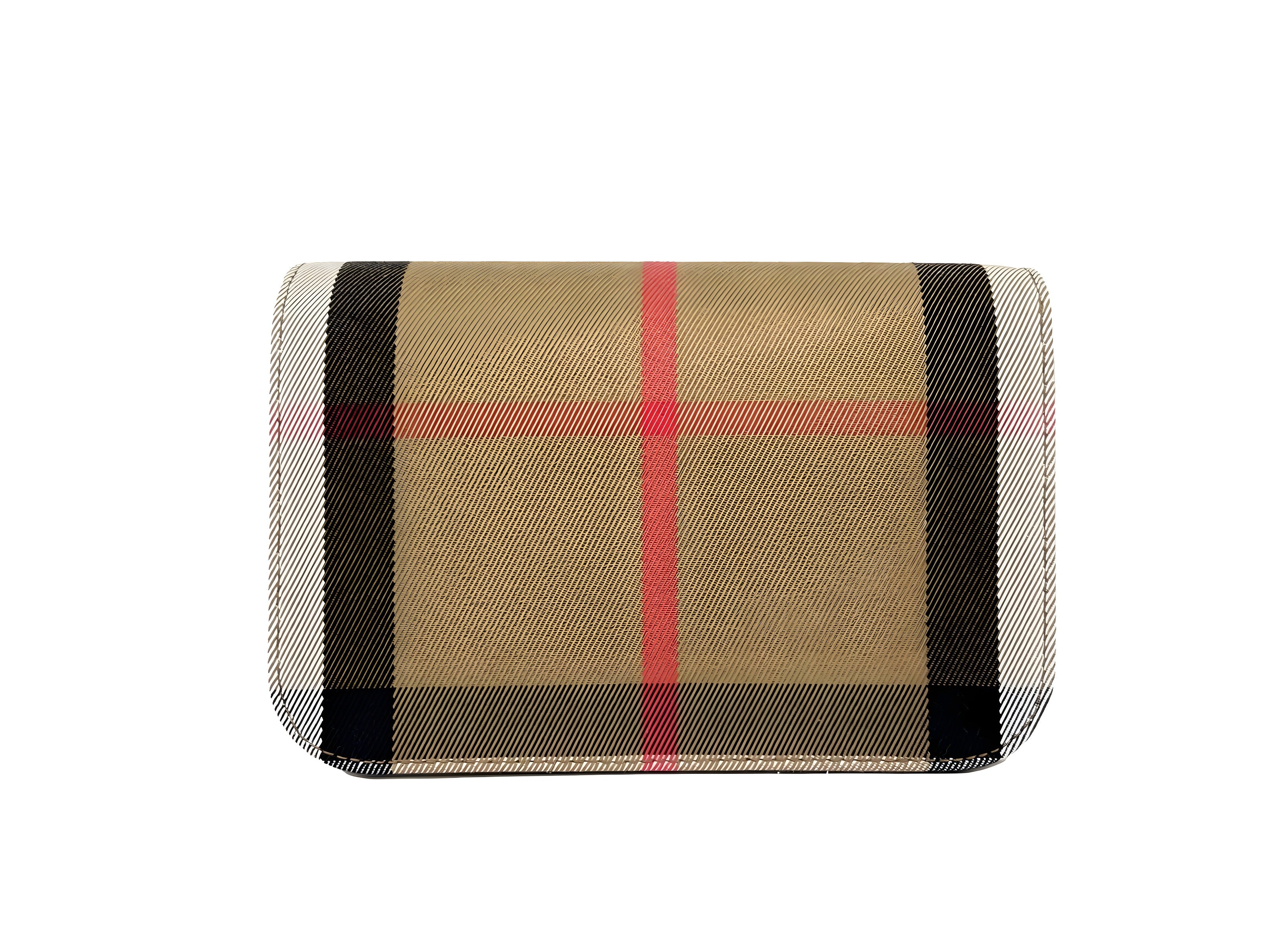 Burberry Small Leather Madison Crossbody Check Bag