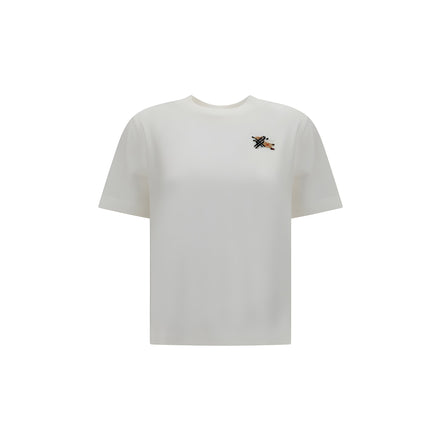 Tricou Burberry alb din bumbac