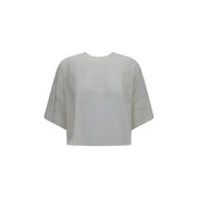 Tricou Burberry alb din bumbac