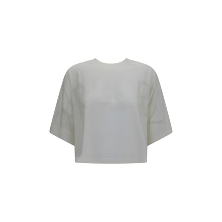 Tricou Burberry alb din bumbac
