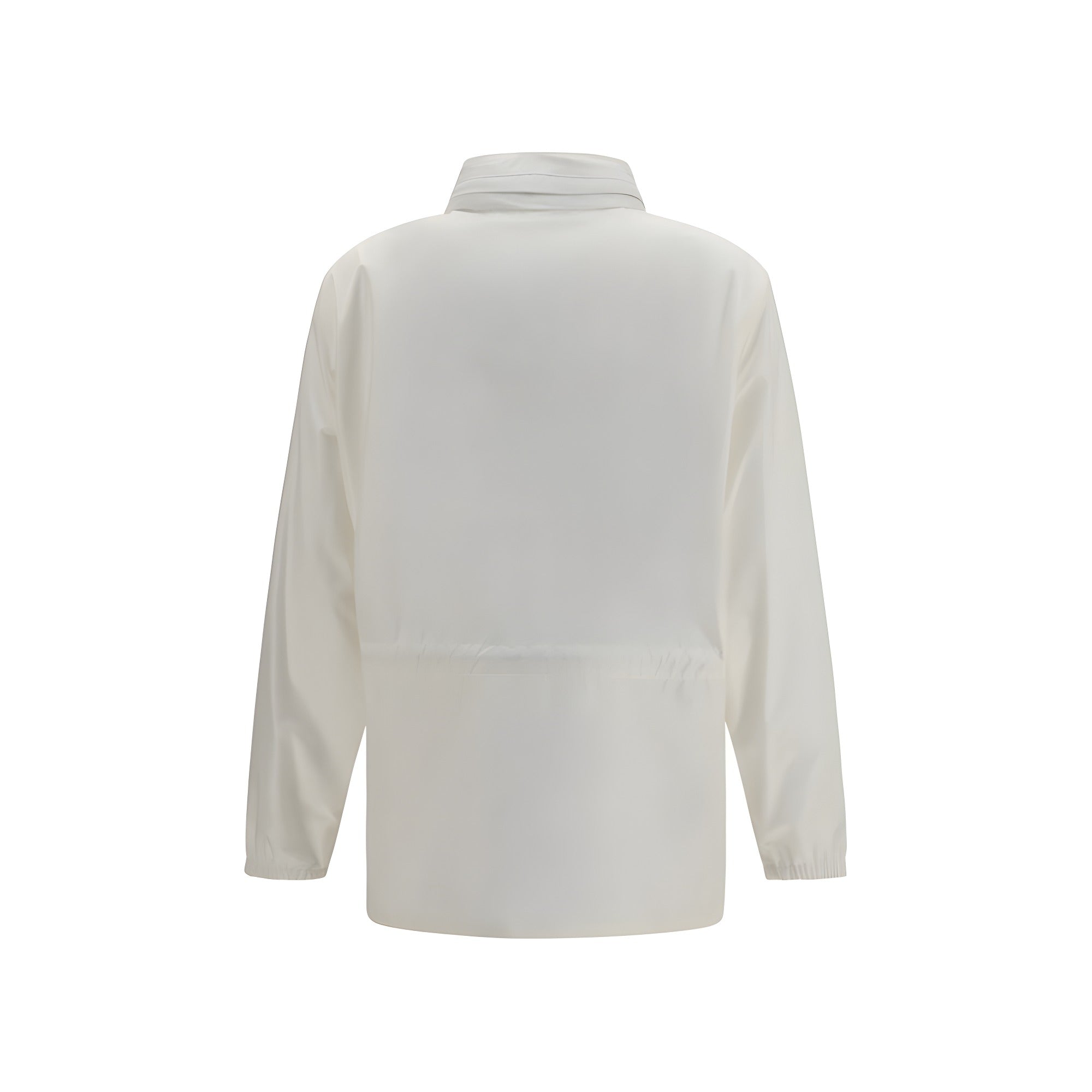 Jachetă Burberry albă din poliamidă