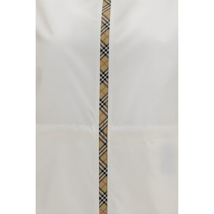 Jachetă Burberry albă din poliamidă