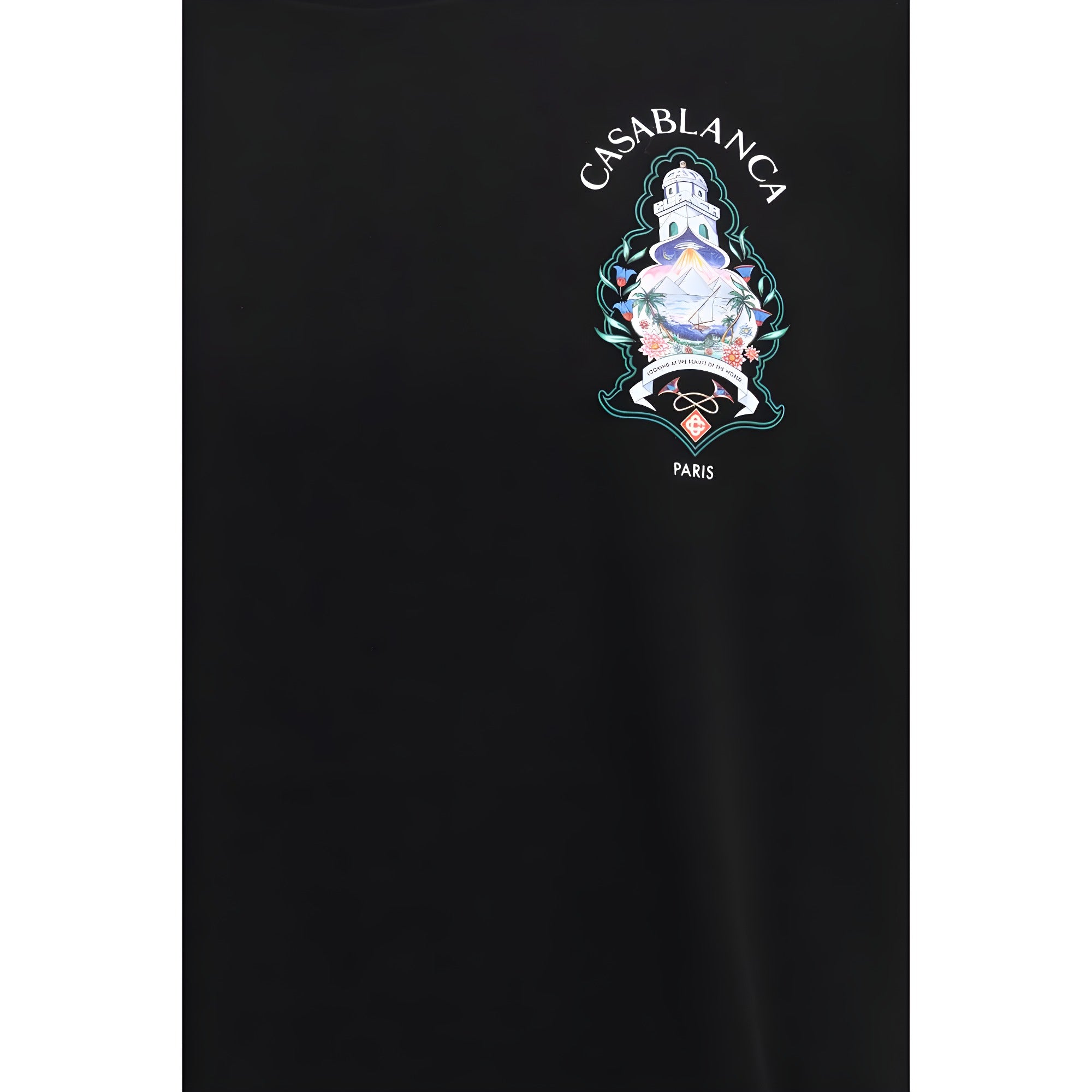 Casablanca Black Cotton T-Shirt